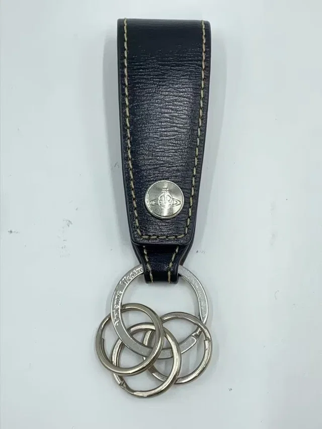 Vivienne Westwood Orb Leather Keychain in black Leather from Grailed