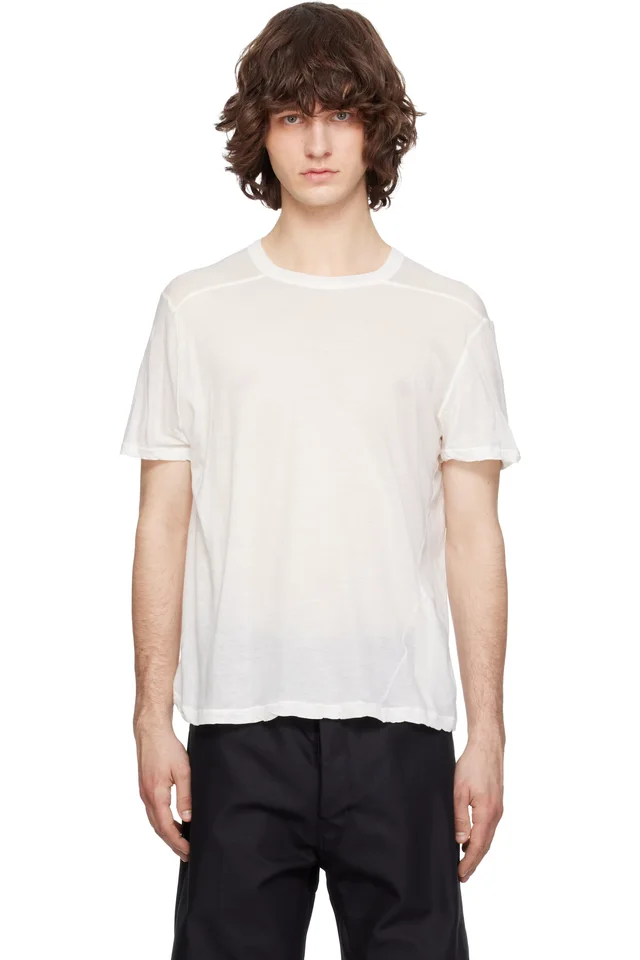 Rick Owens Off-White Temple Short Level T-shirt from SSENSE, photo 1 of 1