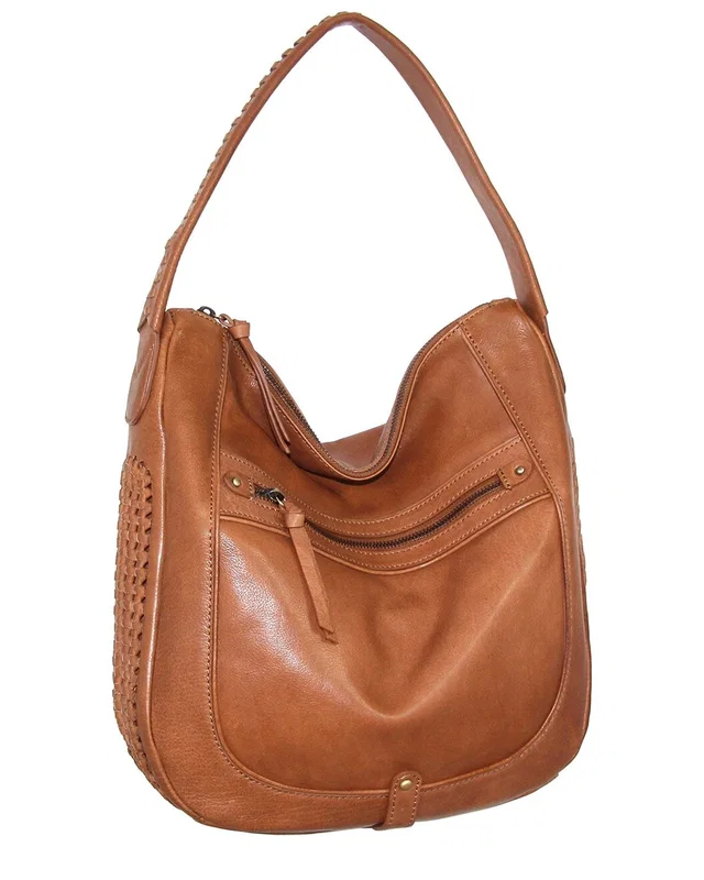 Nino Bossi Elina Hand-Dyed Vintage Leather Hobo Bag, image 1 of 1 from Rue La La