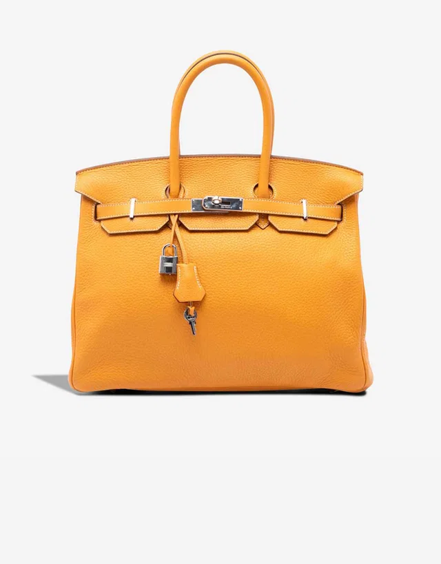 Hermès Birkin 35 Epsom Moutarde in Yellow Epsom leather from SACLÀB
