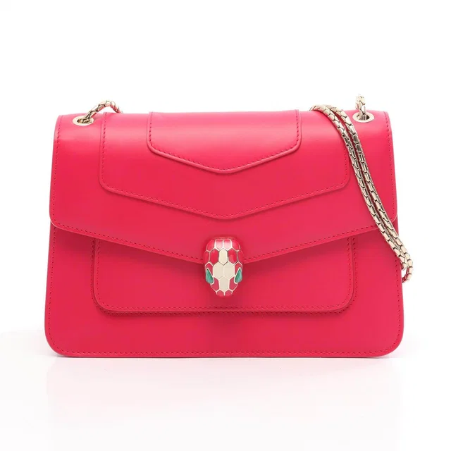 Bvlgari Serpenti Forever Leather Shoulder Bag in Leather from LuxUness