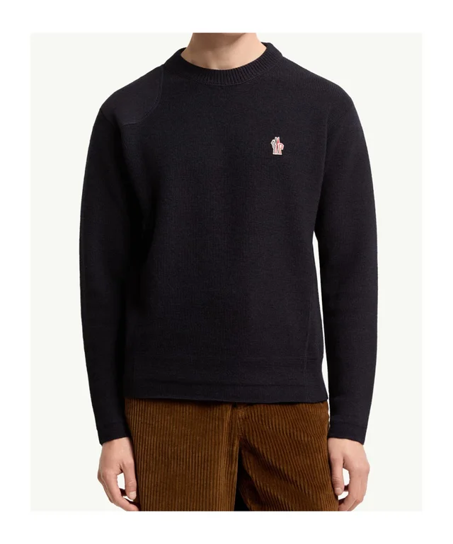 Moncler Grenoble Logo-Patch Crewneck Jumper, photo 2 of 6 from SENSER