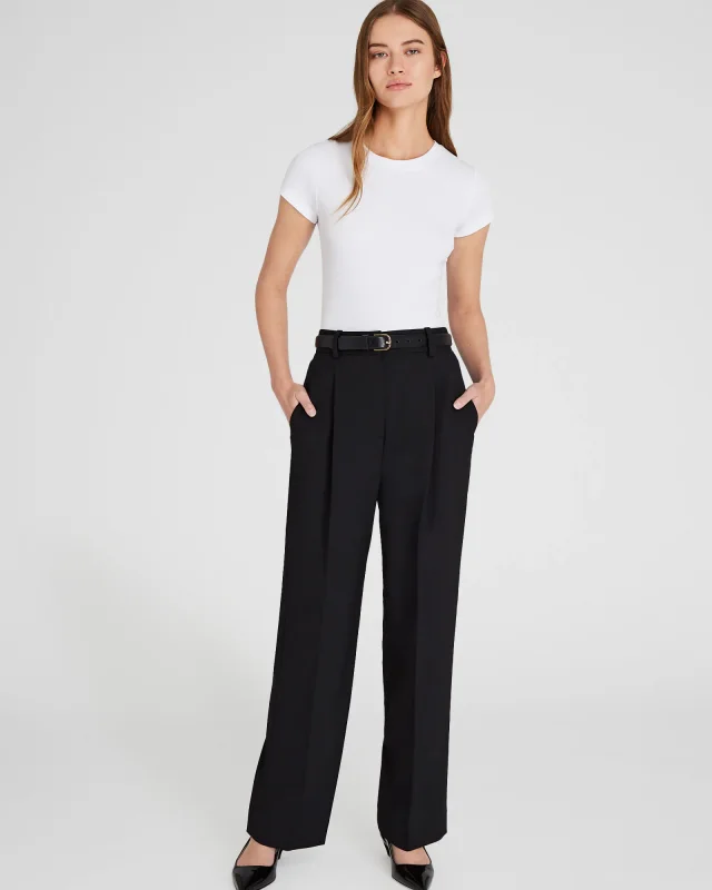Club Monaco Borrem Pleated Pant in Black, photo 5 of 5 from Club Monaco (US)