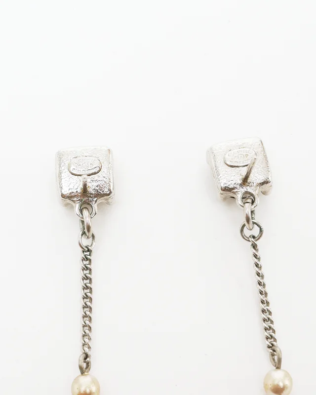 Chanel Coco Mark Rhinestone Earrings from A Retro Tale, photo 3 of 3