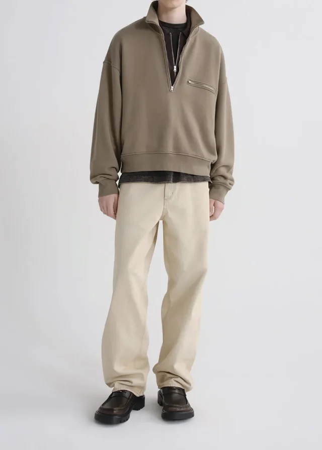 Agolde Half‑zip stand‑collar sweatshirt, photo 5 of 7 from SENSER