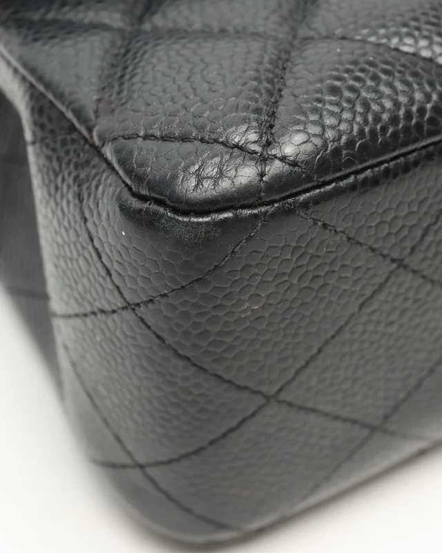 Chanel Classic Caviar Medium Double Flap Bag in Caviar leather from A Retro Tale, photo 9 of 14