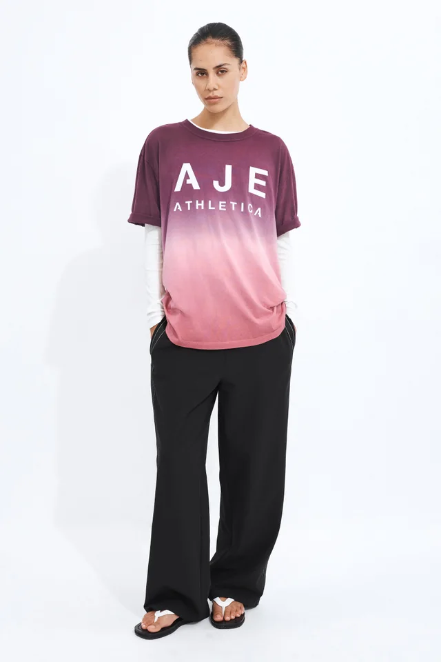Athletica Logo Tee in Red from Aje, photo 1 of 1