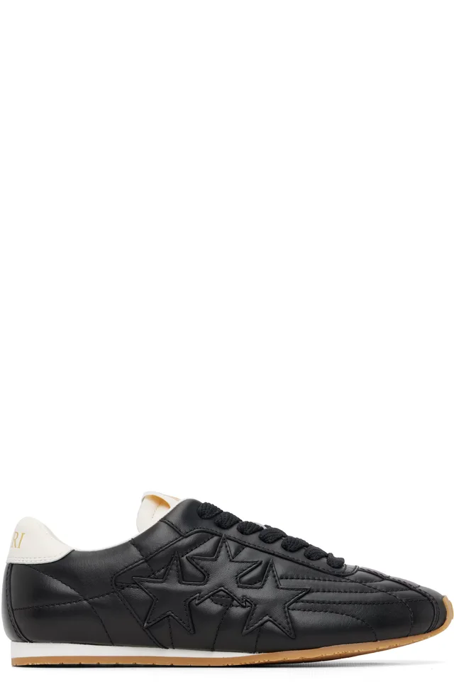 Black Pacific Football Flat Sneakers