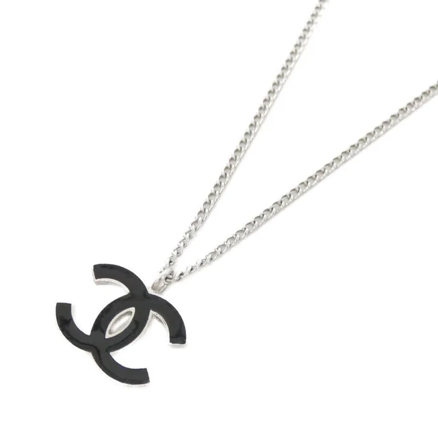 Chanel Vintage Necklace Silver in Silver from The Reluxe