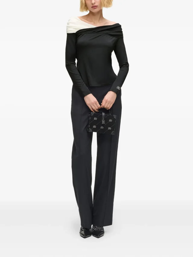 Karl Lagerfeld off-shoulder top, photo 2 of 2 from FARFETCH