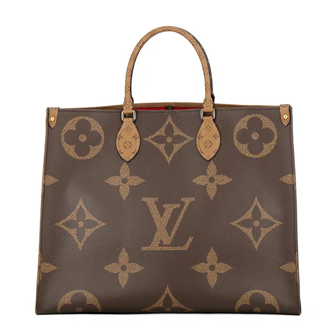 Louis Vuitton Onthego RedM45320 Monogram Reverse Canvas Monogram Giant Size GM in Canvas from GALLERY RARE