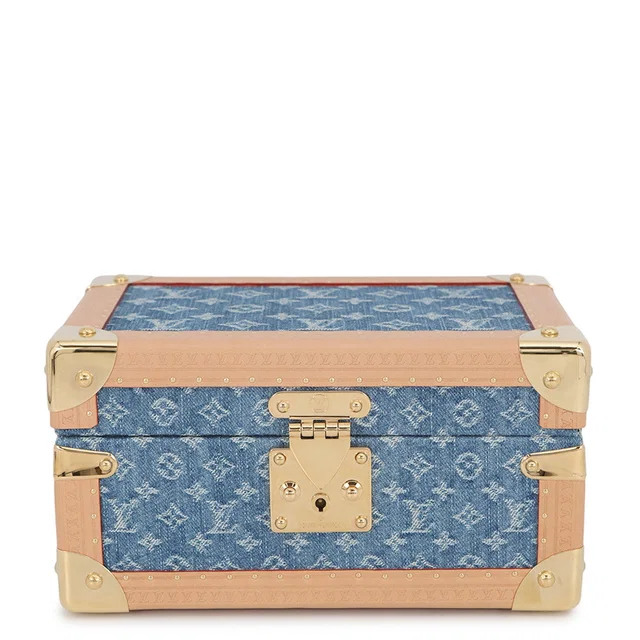 Louis Vuitton Coffret Tresor 24 BlueM24572 Monogram Denim in Denim from GALLERY RARE