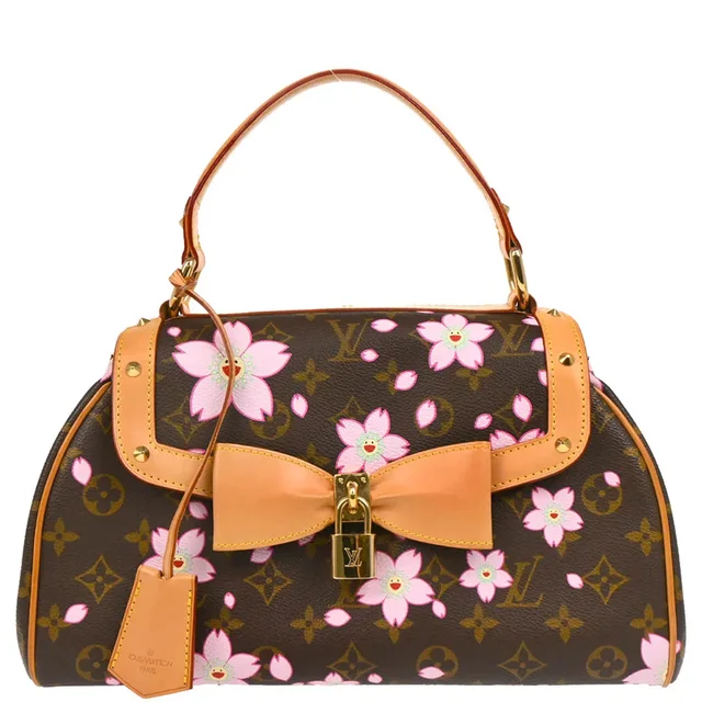 Louis Vuitton 2003 Monogram Cherry Blossom Sac Retro PM Handbag M92012 in Canvas from AMORE Vintage Tokyo