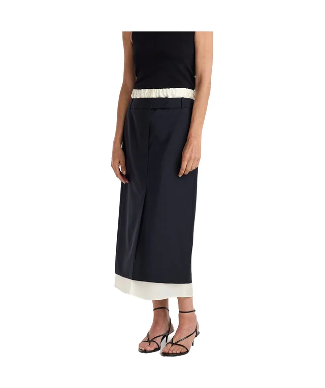Róhe Contrast-Trim Midi Skirt from SENSER, photo 1 of 1