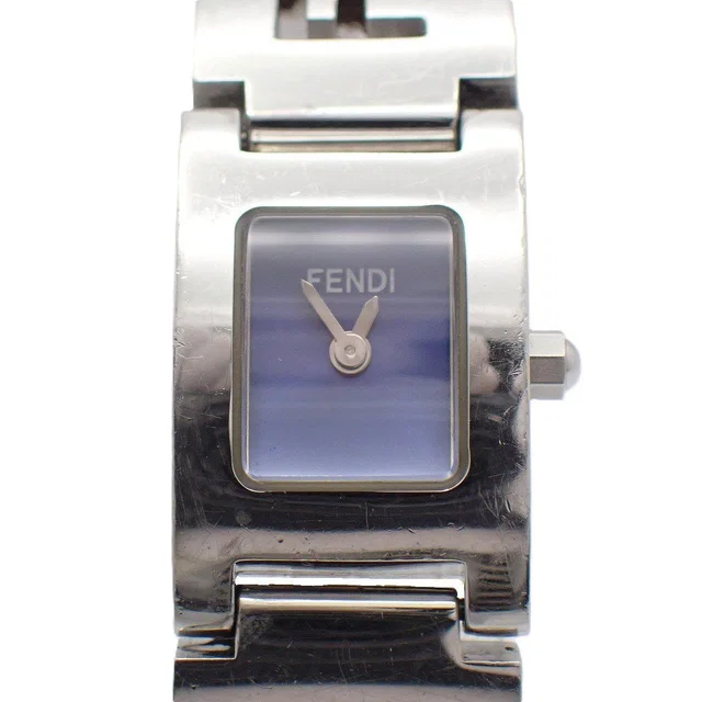 Fendi Bracelet Watch Quartz Blue Dial SS Pawn in Blue from The Reluxe