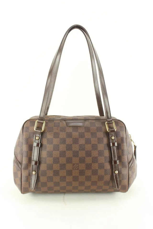 Louis Vuitton Damier Ebene Rivington GM Bowler in Brown Canvas from Bagriculture