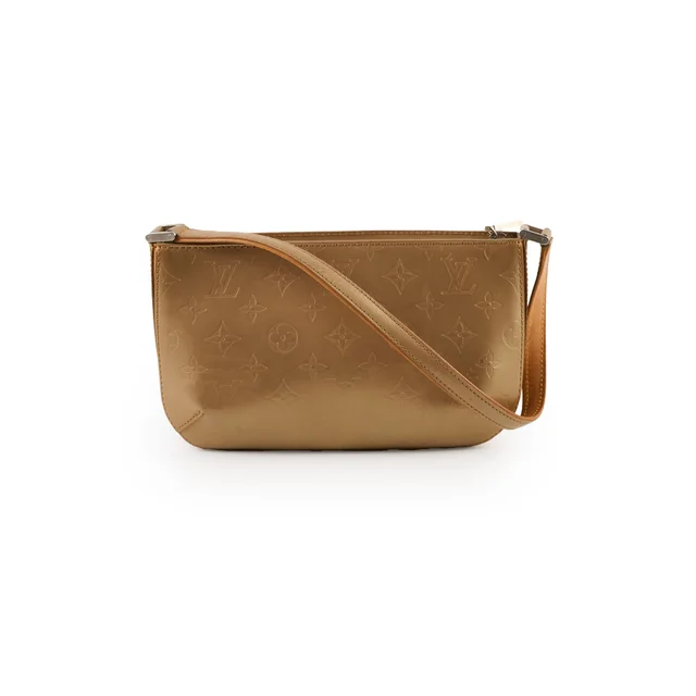 Louis Vuitton Mat Fowler Shoulder Bag Gold in Gold Leather from The Purse Affair