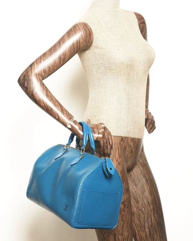 Louis Vuitton Epi Speedy 30 Bag in Suede from A Retro Tale, photo 9 of 9
