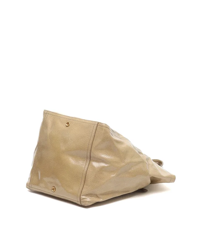 Saint Laurent Rive Gauche Patent Tote Bag in Patent leather from A Retro Tale, photo 5 of 9