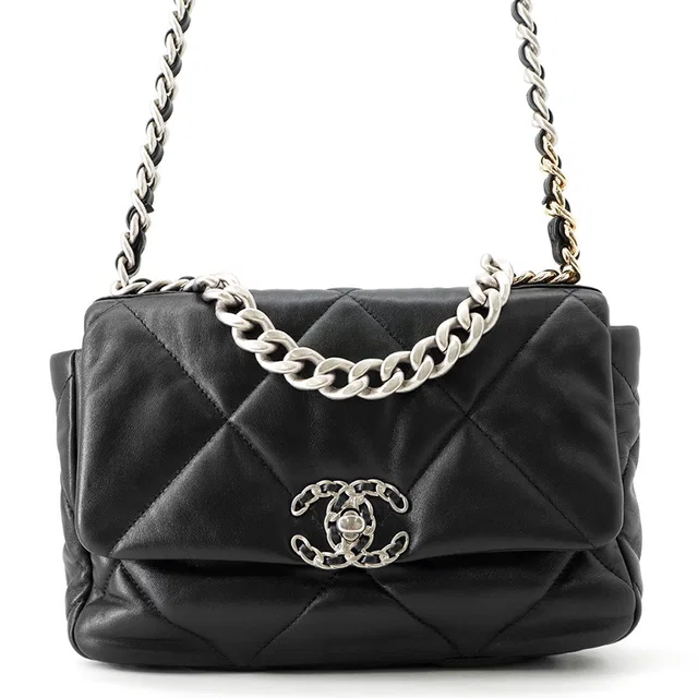 Chanel CHANEL19 ChainShoulder Bag BlackAS1160-B07327-94305 Lambskin in Lambskin from GALLERY RARE
