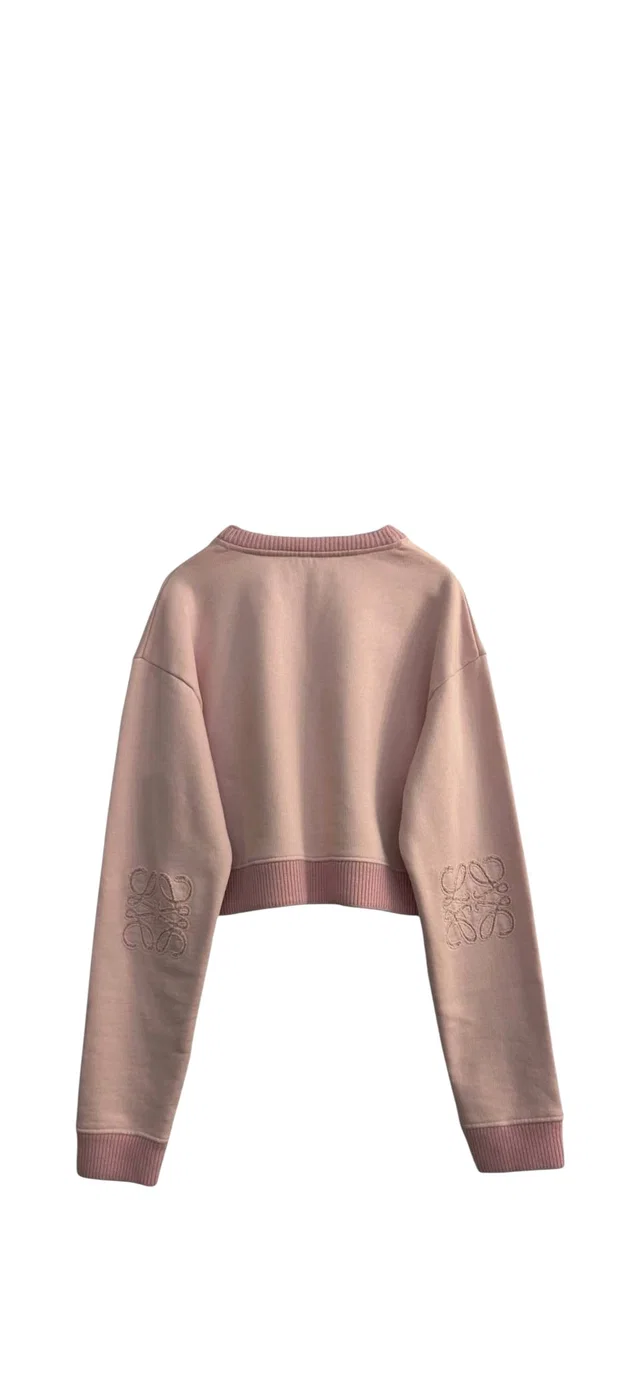 Loewe Anagram Light Pink Sweater Sz S in Pink from Luxury Promise