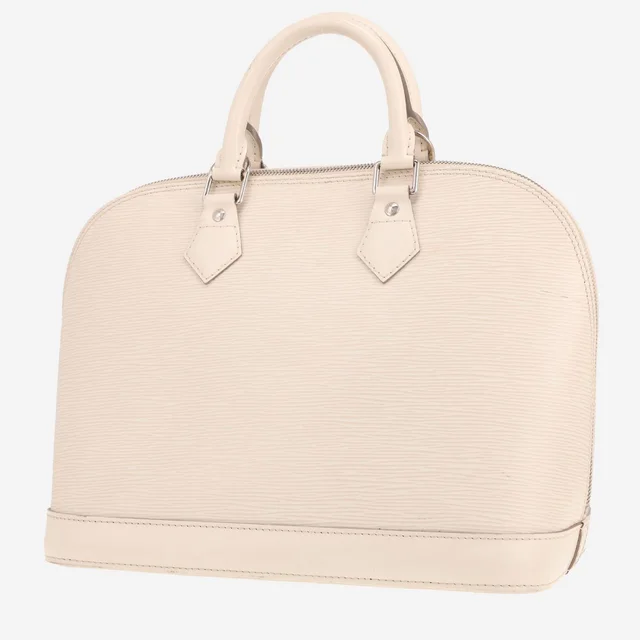 Louis Vuitton Alma medium handbag in white Épi leather in White Leather from Collector Square