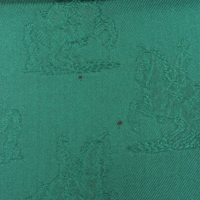 Hermès Kare 90 Linstruction du roy Patterned scarf green/white from VINTAGE QOO TOKYO, photo 8 of 10
