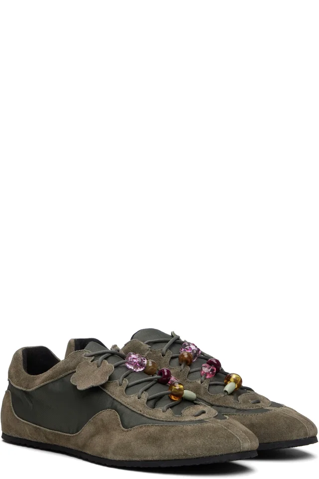 Cecilie Bahnsen Khaki CBblaise Sneakers, photo 4 of 5 from SSENSE