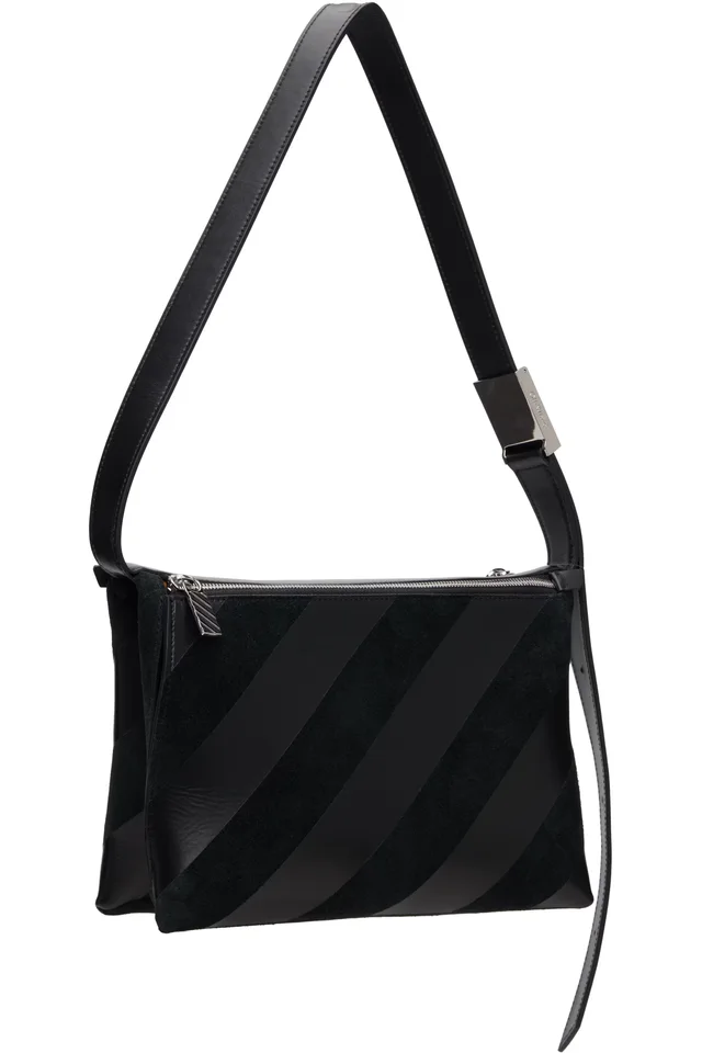 Off-White Black Sandbag 404 Diagonal Bag, photo 3 of 4 from SSENSE