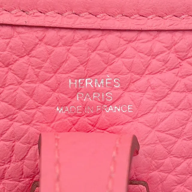 Hermès Evelyne Amazon Long Rose Azalee/Rouge Pivoine Taurillon Clemence Size TPM in Red Clemence leather from GALLERY RARE, photo 16 of 17