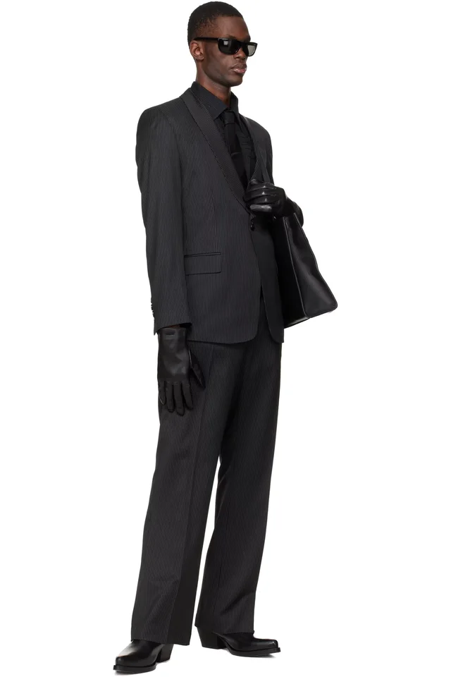 Ernest W. Baker Black Tuxedo Blazer, photo 4 of 4 from SSENSE