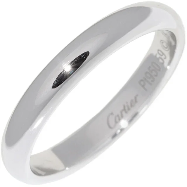 Cartier 1895 Wedding Ring Pt950 Ring Size 59 from LuxUness