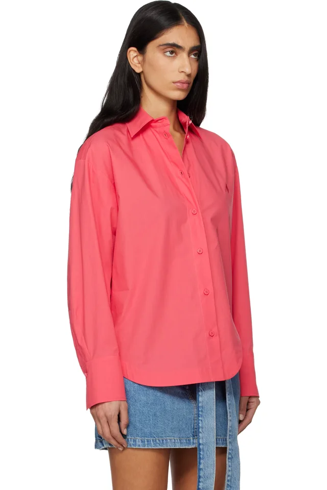 The Attico Pink Eliza Shirt, photo 2 of 2 from SSENSE