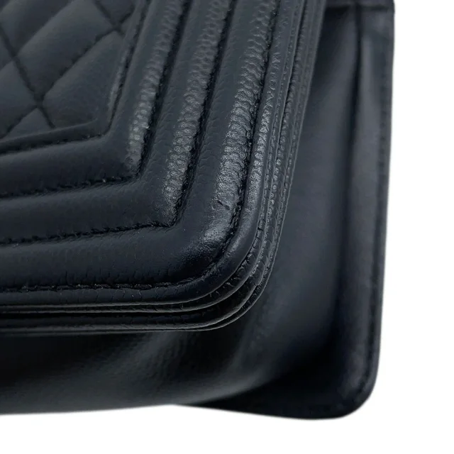 Boy Chanel ChainShoulder Bag BlackA67085 Caviar Leather Size Small in Caviar leather from GALLERY RARE, photo 8 of 14