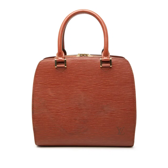 Brown Louis Vuitton Epi Pont Neuf PM Handbag in Brown Leather from Designer Revival