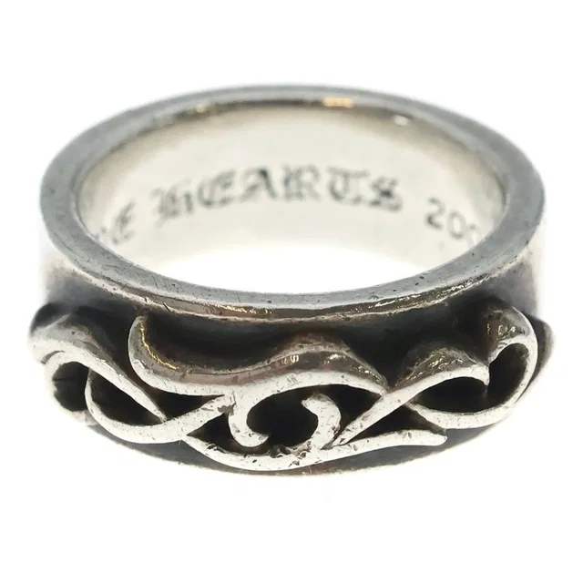 Chrome Hearts Dbl Narrow Vine Band Double Ring Silver in Silver from The Reluxe