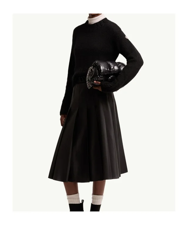 Moncler Logo Patch Crewneck Knitted Jumper, photo 4 of 6 from SENSER