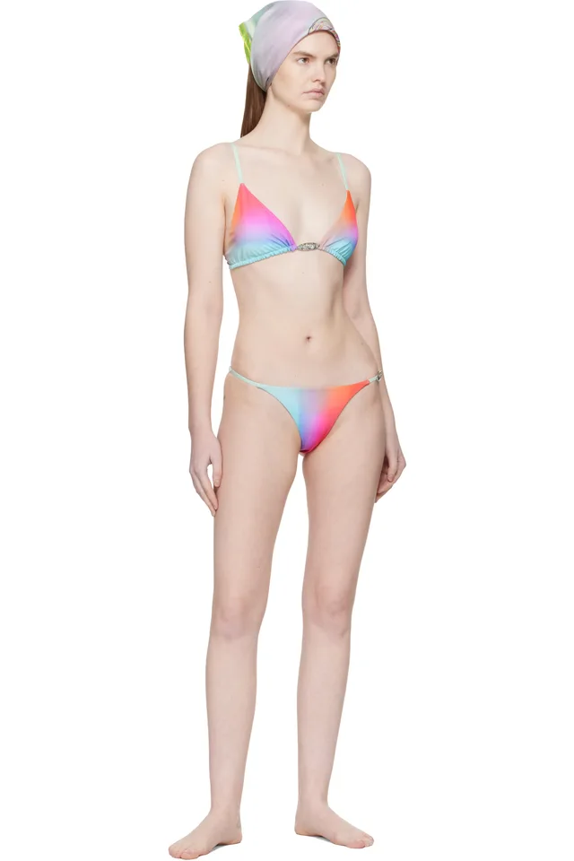 Casablanca Multicolor Glass Gradient Bikini Bottom, photo 4 of 4 from SSENSE