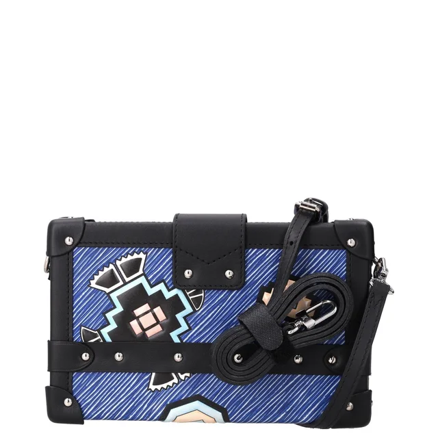 Louis Vuitton Blue Epi Leather Azteque Petite Malle Bag in Blue Leather from HEWI, photo 2 of 2