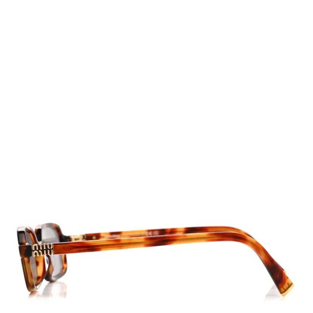 Miu Miu Acetate Rectangle Regard Sunglasses SMU11Z-F Camel Beige in Brown from FASHIONPHILE, photo 3 of 7