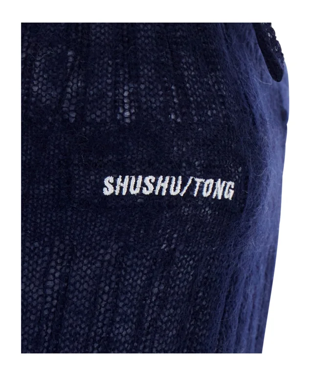 SHUSHU/TONG Brushed Logo Knitted Top, photo 3 of 3 from SENSER
