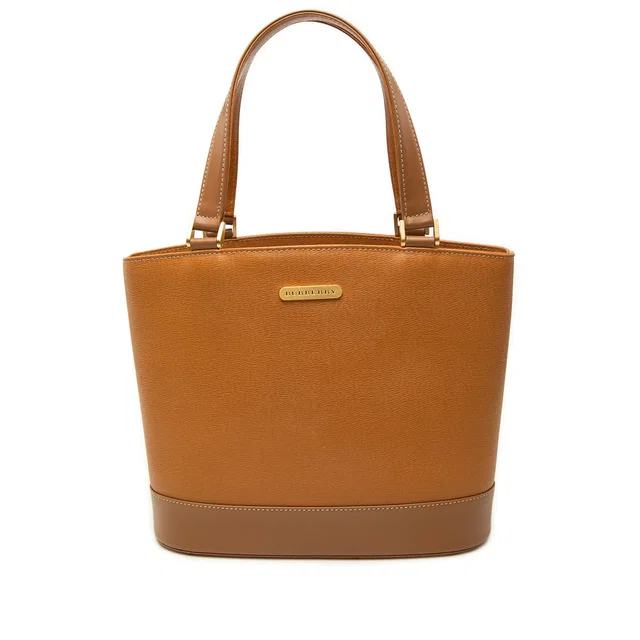 Brown Burberry Leather Tote in Brown Leather from Designer Revival, photo 1 of 1