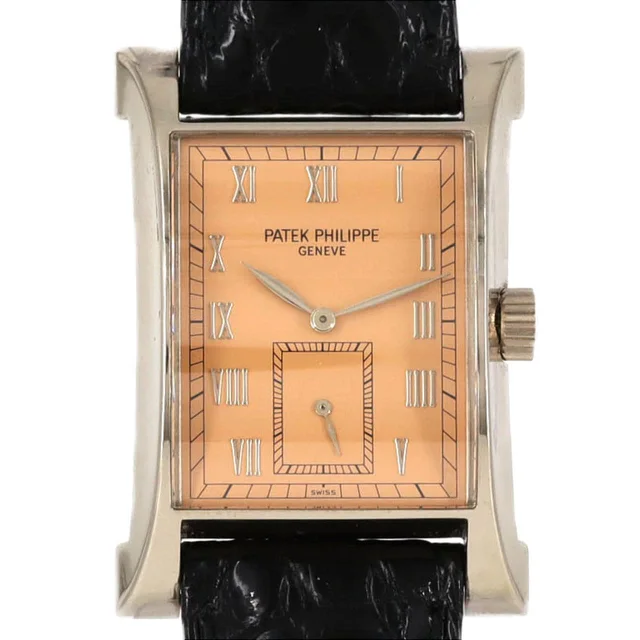 [Unserviced - Value Price] Patek Philippe Pagodas WG 5500G-001 WG Manual Winding in Dial color: pink/roman Band color: black Case: white gold Bracelet: Strap from KOMEHYO