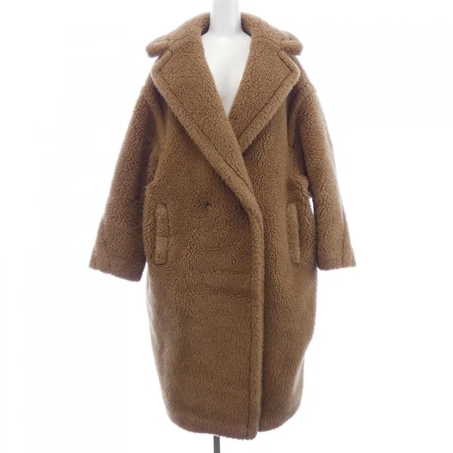 Max Mara Teddy Bear Coat in Silk from The Reluxe