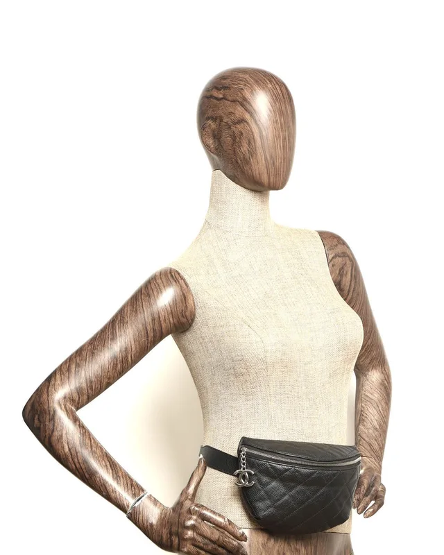 Chanel Caviar Waist Belt Bag in Caviar leather from A Retro Tale, photo 12 of 12