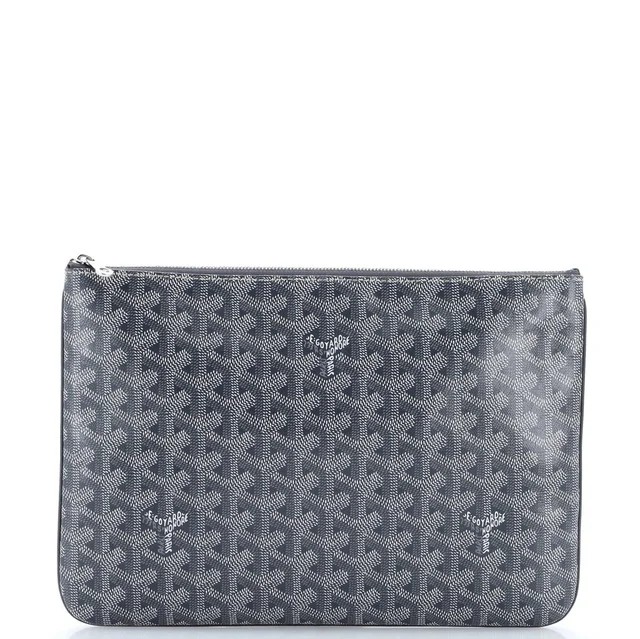 Goyard Mm Senat Zip Pouch Coated Canvas in gray Coated canvas from Poshmark
