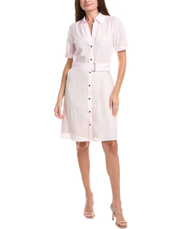 Vince Cuffed Belted Shirtdress, image 1 of 1 from Gilt