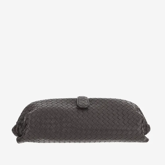 Bottega Veneta Clutch — Brown Lambskin Leather in Brown Lambskin from HEWI