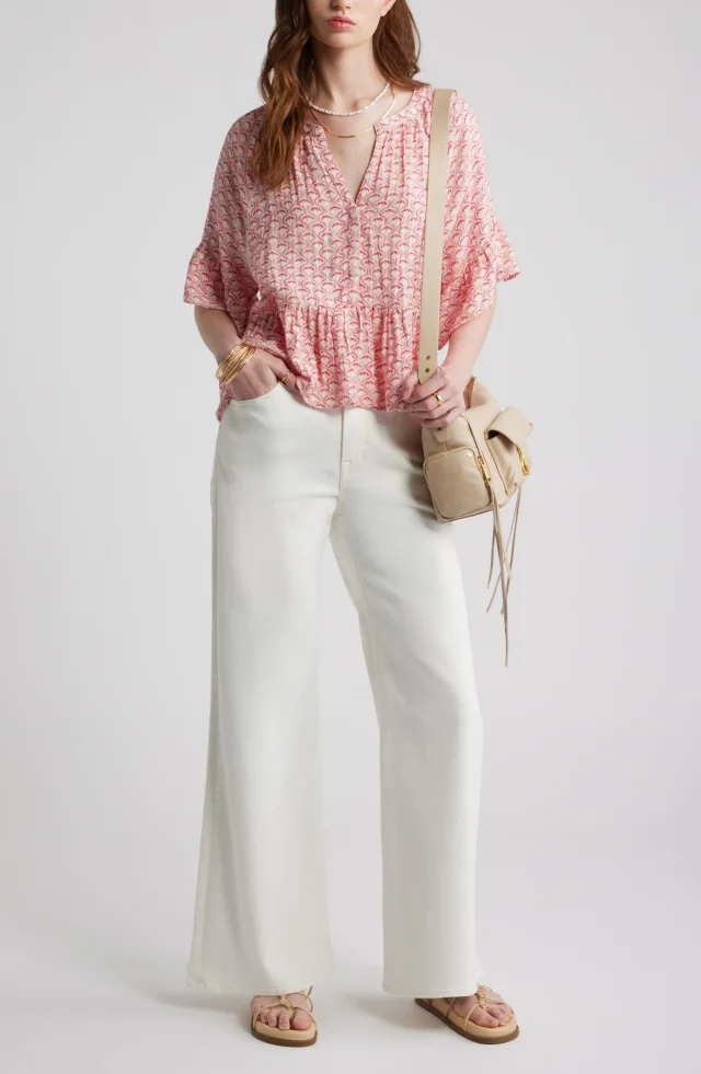Treasure & Bond Ruffle Peplum Top, photo 2 of 7 from Nordstrom Rack