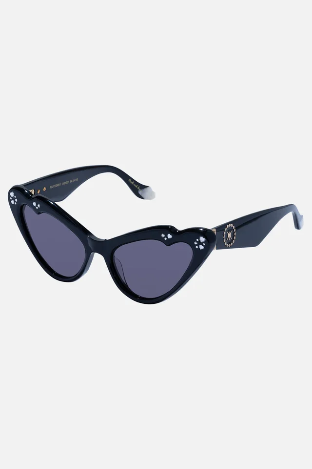 Camilla eBoutique FLUTTERBY SUNGLASSES SOLID BLACK from CAMILLA, photo 1 of 1